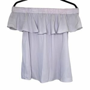 Chelsea 28 Lavender Off the Shoulder Blouse Small